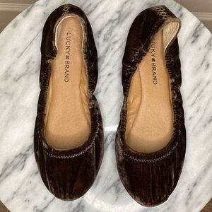 Lucky Brand Emmie Velvet Ballet Flat